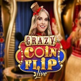 Enjoy Crazy Coin Flip by Evolution – logo hosted on onlyspins.co.za