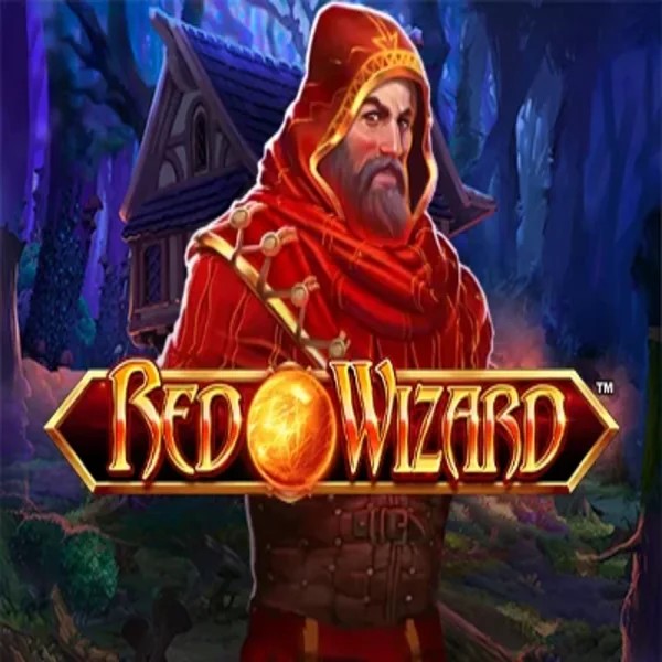 Red Wizard online game logo by Rarestone Gaming on onlyspins.co.za