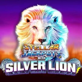 Stellar Jackpots with Silver Lion slot visual from Lightning Box Game available on onlyspins.co.za
